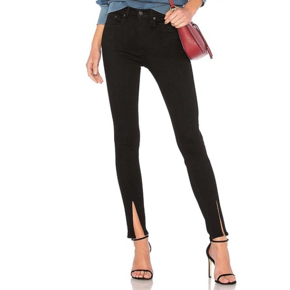 Rag & Bone Tapered Jeans in Coal Bar